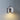 Glazen hanglamp, modern design, zilverkleurig, E27 fitting, interieurverlichting.