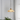 Hanglamp met glazen kap, vintage stijl, goudkleurig, voor woonkamer of eetkamer.