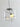 Glazen hanglamp met bolvormige lichtbron, modern design, transparant glas, zwart frame.