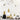 Gouden ananas decoratie, Scandinavisch design, woonkamer, zwart-wit, luxe tafeldecor.