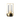 Gouden tafellamp met glazen kap, modern design, sfeerverlichting, interieurdecoratie.