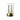 Gouden tafellamp met glazen kap, modern design, sfeerverlichting, interieurdecoratie.