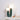 Groene keramische tafellamp met twee ronde witte bollen, modern design, sfeerverlichting.