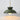 Groene hanglamp metaal, moderne designlamp, messing details, E27 fitting, interieurverlichting.