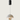 Witte hanglamp met zwarte plafondkap, moderne designlamp, interieurverlichting.