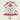 Hello Kitty koekoeksklok, wit en rood, met figuren en muzieknoten, kinderkamer decoratie.