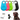 Bluetooth tracker in blauw, roze, groen, wit, zwart; sleutelhanger en hondentracker.