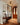 Kapok houten plafondlamp, messing afwerking, moderne halverlichting, interieurdecoratie.