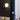 Luxe koperen wandlamp met marmeren bol, geschikt voor woonkamer of slaapkamer verlichting.