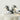 Moderne Mickey tafellamp, chroom, drie lichtbollen, designverlichting, interieurdecoratie.