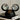 Zwarte moderne Mickey Mouse tafellamp, metalen design, kinderkamer decoratie, unieke verlichting.