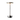 Moderne metalen tafellamp, zilverkleurig, LED-verlichting, minimalistisch design.