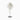 Witte Nelson tafellamp, modern design, metalen voet, stoffen kap, interieurverlichting.