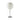 Witte Nelson tafellamp, modern design, metalen voet, stoffen kap, interieurverlichting.