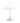 Witte Louis Poulsen Panthella 160 draagbare tafellamp, modern design, kunststof, LED-verlichting.