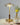 Gouden tafellamp met glazen kap, moderne designlamp voor woonkamer of kantoor.