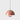 Roze hanglamp, bolvormig, modern design, metalen afwerking, interieurverlichting.