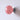 Roze glazen wandlamp met chromen basis, modern design, decoratieve verlichting.