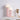 Roze tafellamp met twee ronde lampen, modern design, keramiek, decoratief, woonkamerverlichting.