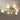 Gouden Sputnik plafondlamp met witte glazen bollen, moderne design verlichting.