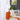 Moderne terracotta tafellamp met witte bollen, Scandinavisch design, woonkamer decor.