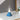 Blauwe tafellamp met glazen kap, moderne designlamp voor woonkamerdecoratie.
