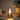Gouden glazen tafellamp, sfeerverlichting, modern design, geschikt voor eetkamer of woonkamer.