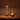 Twee moderne tafellampen van messing op houten tafel, sfeerverlichting, minimalistisch design.