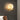 Moderne wandlamp metaal hout, ronde glazen kap, sfeerverlichting slaapkamer, designlamp.