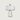 Witte marmeren tafellamp met gouden details, modern design, interieurverlichting, decoratieve lamp.