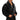 Zwarte fleece badjas voor heren, zachte stof, comfortabele ochtendjas, luxe loungewear.