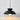 Zwarte hanglamp met gouden stang, moderne designlamp voor woonkamer, energiezuinige verlichting.