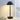 Zwarte tafellamp met modern design, LED-verlichting, minimalistisch, geschikt voor woonkamer.